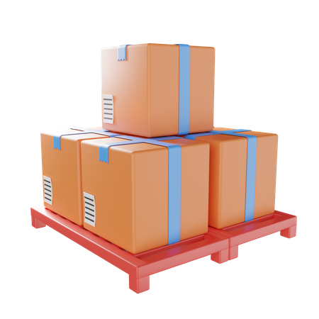 Packages  3D Icon