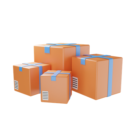 Packages  3D Icon