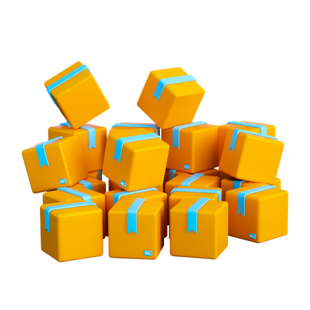 Packages  3D Icon