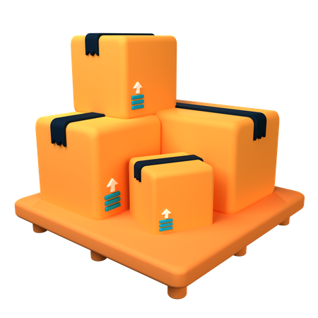 Packages  3D Icon