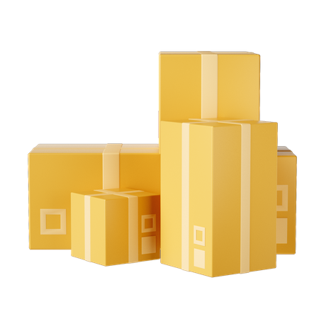 Packages  3D Illustration