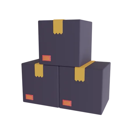 Packages Illustration 3D Icon