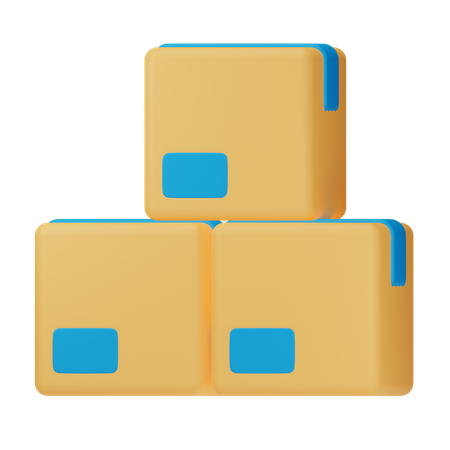 Packages 3D Icon
