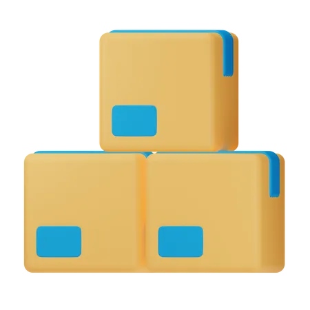 Packages 3D Icon