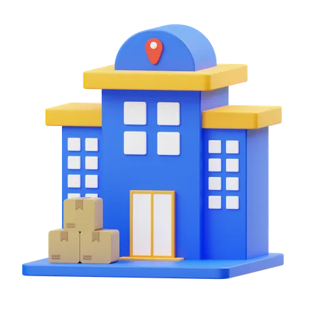 Packages Delivered at home address  3D Icon