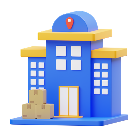 Packages Delivered at home address  3D Icon