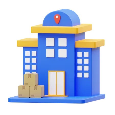 Packages Delivered at home address  3D Icon