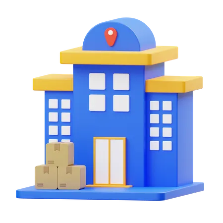 Packages Delivered at home address 3D Icon