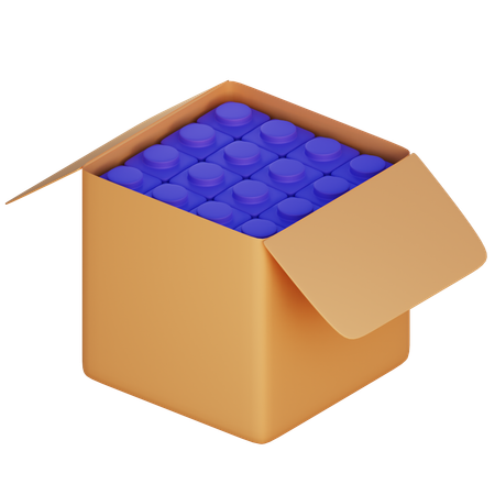 포장 상자  3D Icon