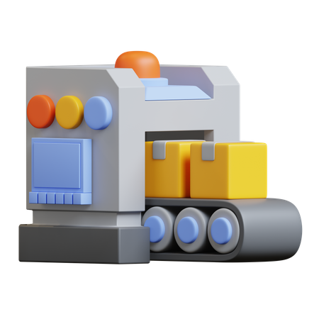 Packaging Machine  3D Icon