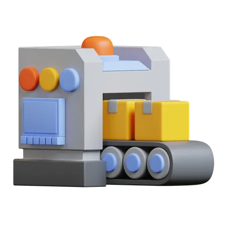 Packaging Machine  3D Icon