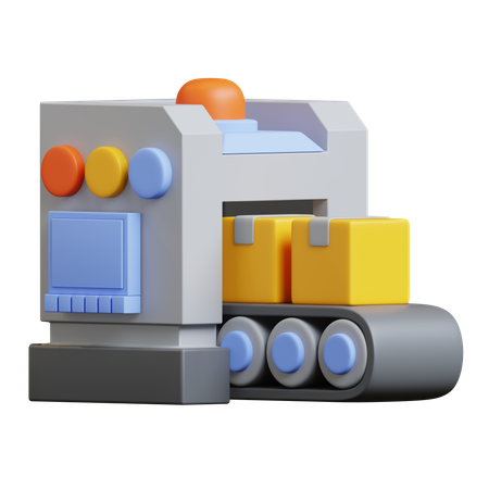 Packaging Machine  3D Icon