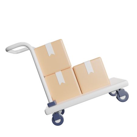 Packaging trolley  3D Icon