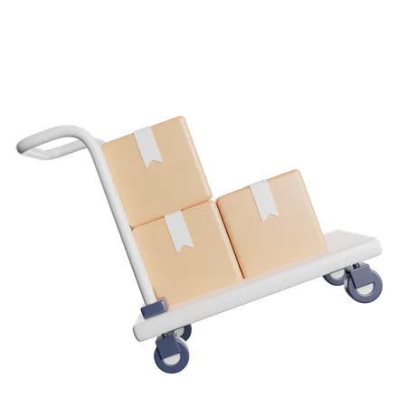 Packaging trolley  3D Icon