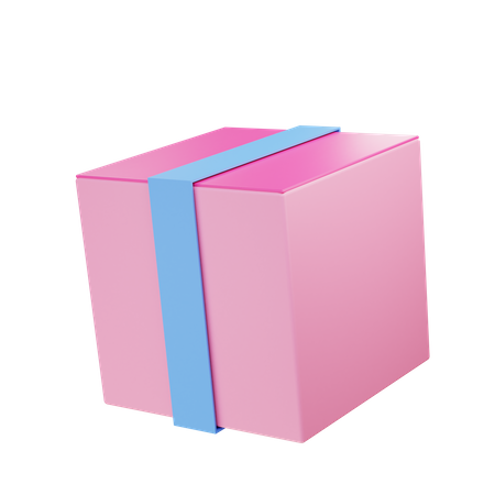 Packed box  3D Illustration