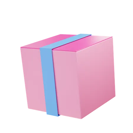 Packed box  3D Illustration