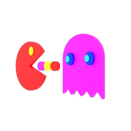 Packman game  3D Icon