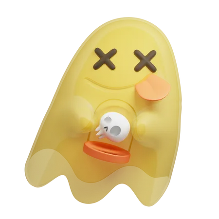 Pacman Ghost 3D Illustration