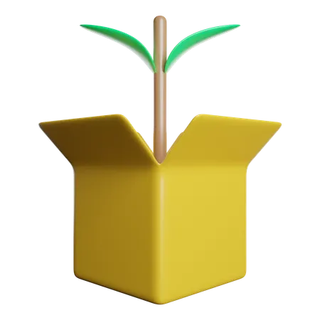 Pacote aberto  3D Icon