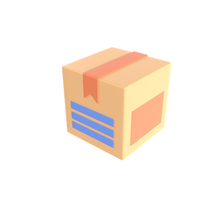 Caixa de pacote  3D Illustration