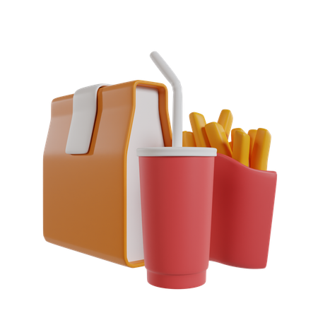 Pacote de comida  3D Icon