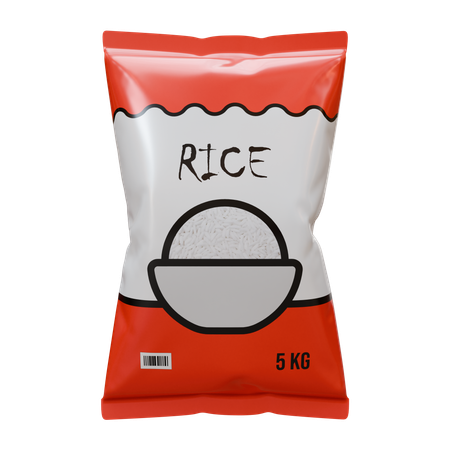 Pacote de arroz  3D Icon