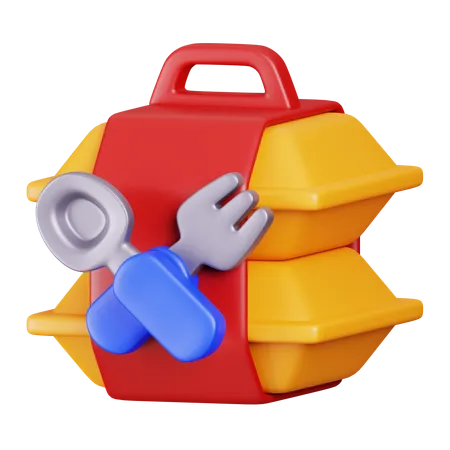 Pacote de comida  3D Icon