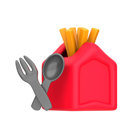 Pacote de comida  3D Icon