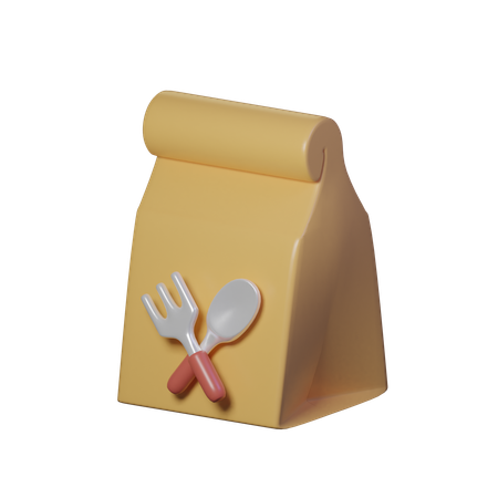 Pacote de comida  3D Icon