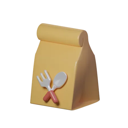 Pacote de comida  3D Icon