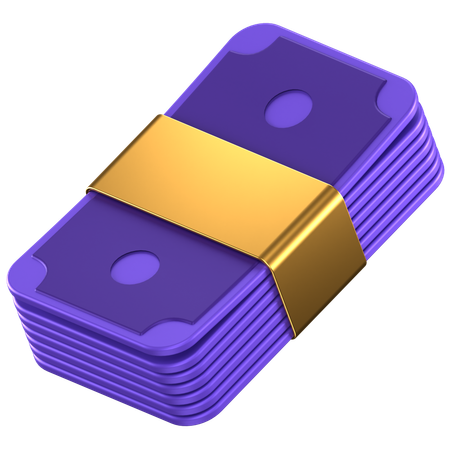 Pacote de dinheiro  3D Icon