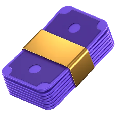 Pacote de dinheiro  3D Icon