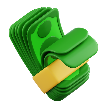 Pacote de dinheiro  3D Icon