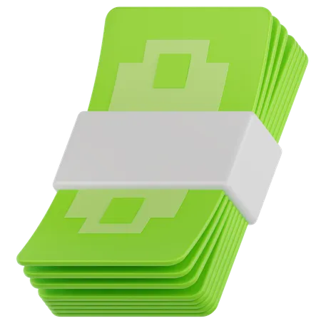 Pacote de dinheiro  3D Icon