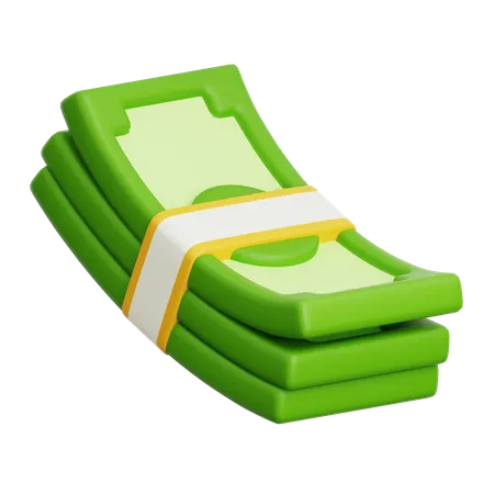 Pacote de dinheiro  3D Icon