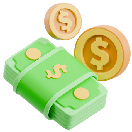 Pacote de dinheiro  3D Icon