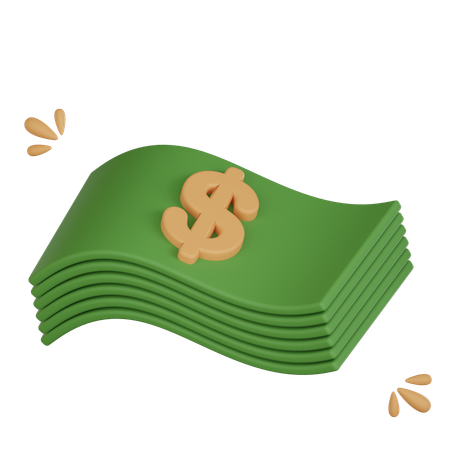 Pacote de dinheiro  3D Icon