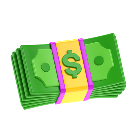 Pacote de dinheiro  3D Icon