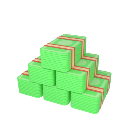 Pacote de dinheiro  3D Icon