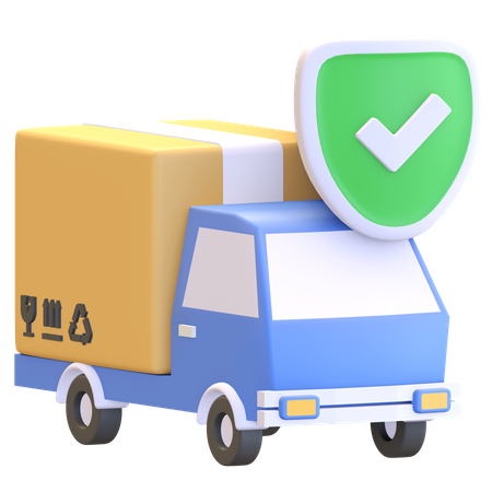Pacote de entrega verificado  3D Icon
