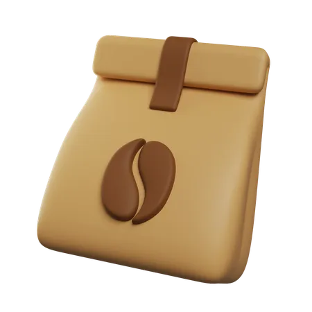 Pacote de grãos de café torrados  3D Icon