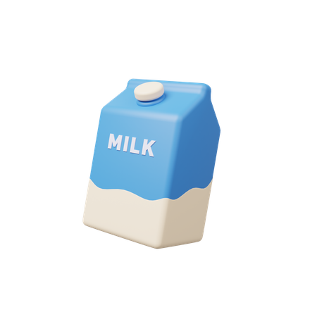 Pacote de leite  3D Illustration
