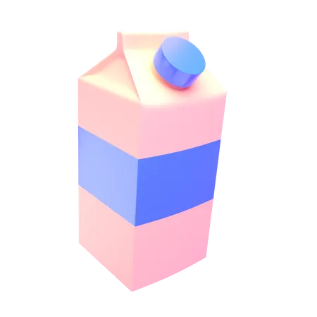 Pacote de leite  3D Icon