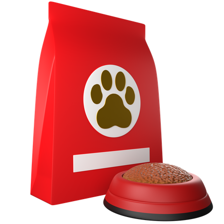 Pacote de comida para animais de estimação  3D Icon