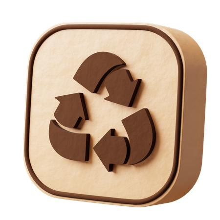 Reciclar pacote  3D Icon