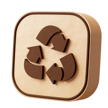 Reciclar pacote  3D Icon