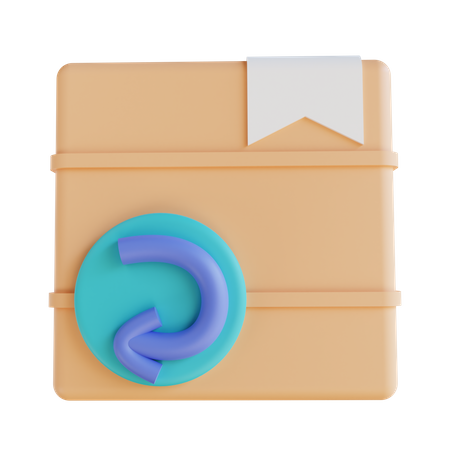 Pacote de devolução  3D Icon