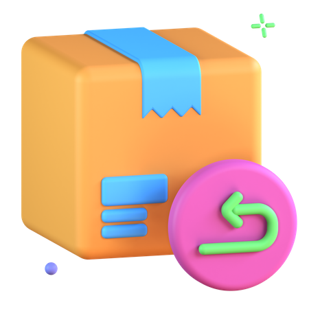 Pacote de devolução  3D Icon