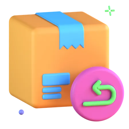 Pacote de devolução  3D Icon