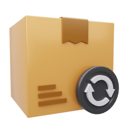 Pacote de devolução  3D Icon